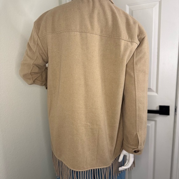 Laundry By Shelli Segal Tan Utility Jacket Lightweight Casual - Picture 5 of 13